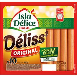 Isla Délice Isla Délice Saucisses Déliss' Original halal le paquet de 10 - 350 g