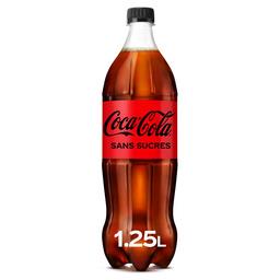 Coca Cola Coca-Cola Zero - Soda au cola zéro sucres la bouteille de 1,25 l