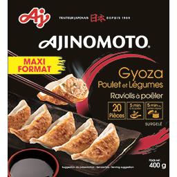 Ajinomoto Ajinomoto Gyoza poulet et légumes raviolis à poêler la barquette de 400 g - Maxi format