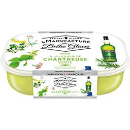 Chartreuse La Manufacture des Belles Glaces Glace à la ligueur de Chartreuse verte le bac de 750 ml