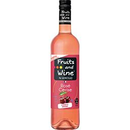 Moncigale Fruits and Wine Boisson aromatisée à base de vin Rosé cerise la bouteille de 75cl