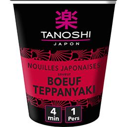 Tanoshi Tanoshi Nouilles japonaises saveur bœuf Teppanyaki le pot de 65g