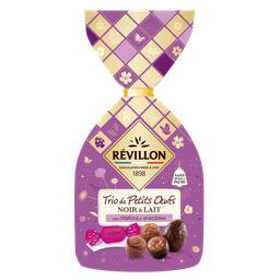 Révillon Chocolatier Trio de petits œufs noir et lait Le sachet de 200g