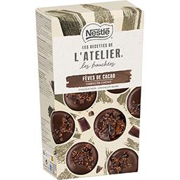 Nestlé Nestlé Les Recettes de l'Atelier Les bouchées aux éclats de fèves de caco et chocolat noir La boîte de 262g