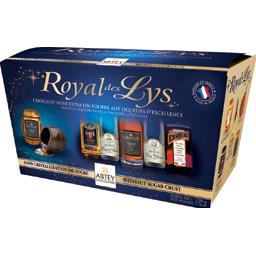 Abtey Royal des Lys Chocolat noir fourré liqueurs la boite de 220 g