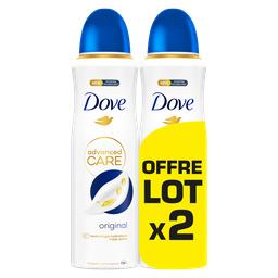 Dove Déodorant Original anti-transpirant 72h Le lot de 2 aérosols de 200ml - 400ml