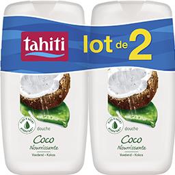 Tahiti Tahiti Gel douche coco nourrissante le lot de 2 flacons de 250ml