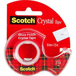 Scotch Scotch Ruban Crystal 25 m x 19 mm le dévidoir + ruban