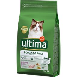 Ultima Ultima croquettes pour chat boules de poils dinde le sac de 1,5 kg
