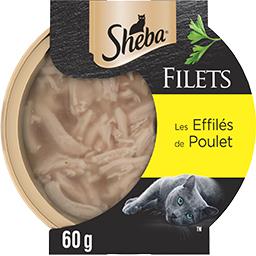 Sheba Sheba Filets les effilés de poulet pour chat adulte La boite de 60g