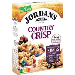 Jordans Jordans Country Crisp - Céréales complètes & 3 baies cassis Cranberries myrtilles la boite de 550 g
