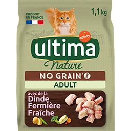 Ultima Ultima Nature croquettes pour chat adulte sans céréales dinde le sac de 1,10 kg