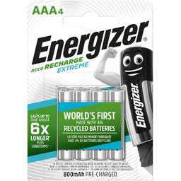 Energizer Energizer Piles rechargeables HR03 Extreme AAA 1,2V les 4 piles