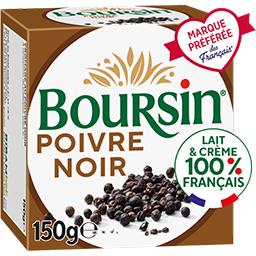 Boursin Boursin Fromage à tartiner au poivre noir la boite de 150 g