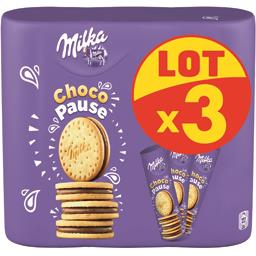 Milka Milka Biscuits Choco Pause le lot de 3 paquets de 260 g