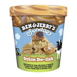 Ben & Jerry's Sundae - Crème glacée Dulce De-lish le pot de 427ml