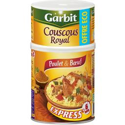 Garbit Garbit Couscous Royal poulet & bœuf la boite de 980 gr - offre éco