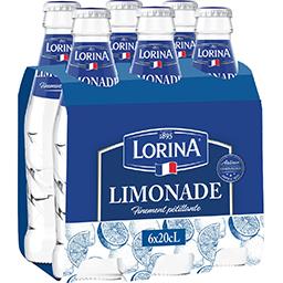 Lorina Lorina Limonade finement pétillante les 6 bouteilles de 20cl - 1,2l