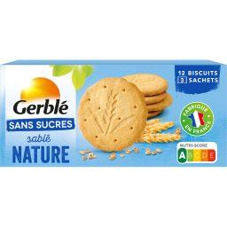 Gerblé Gerblé Sablé nature sans sucres la boite de 12 biscuits - 132 g