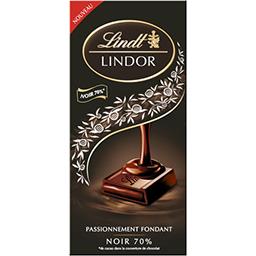 Lindt Lindt Lindor - Chocolat noir 70% la tablette de 145g