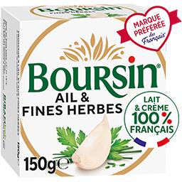 Boursin Boursin Fromage à tartiner ail et fines herbes la boite de 150g