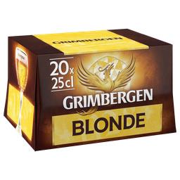 Grimbergen Grimbergen Bière blonde d'Abbaye les 20 bouteilles de 25 cl