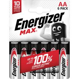 Energizer Pile Alcalines Energizer Max AA/LR6 Le paquet de 6
