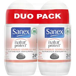 Sanex Sanex Natur Protect - Déodorant peaux sensibles 24 h les 2 roll-on de 50 ml - Duo Pack