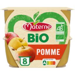 Materne Materne Compote de pomme sans sucre ajoutés BIO les 8 coupelles de 100g - 800g