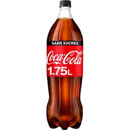 Coca Cola Coca-Cola Zéro - Soda au cola sans sucres la bouteille de 1,75 l