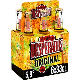 Desperados Desperados Original - Bière aromatisée Tequila les 6 bouteilles de 33cl