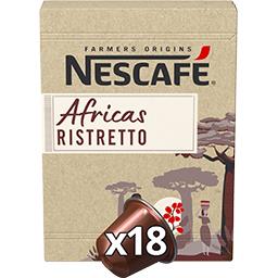 Nescafé Nescafé Farmers Origins - Capsules de café compatibles Nespresso moulu Africas Ristretto la boite de 18 capsules - 99 g