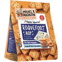 Michel et Augustin Michel et Augustin Petits beurre Roquefort AOP et graines de pavot bleu le paquet de 100 g