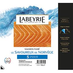 Labeyrie Labeyrie Saumon fumé Le Norvège la barquette de 5 tranches - 190 g