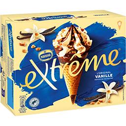 Nestlé Extrême L'Original - glace vanille pépites de nougatine la boîte de 6 cônes de 71g - 426g