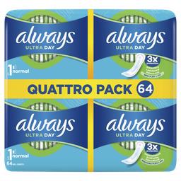 Always Ultra day - Serviettes normal taille 1 Le lot de 4 paquets de 16 serviettes - 64 serviettes