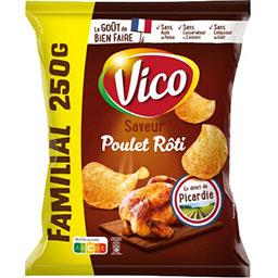 Vico Vico Chips saveur poulet rôti le sachet de 250 g - Familial