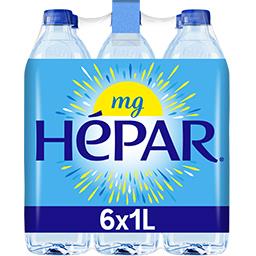 Hépar Hépar Eau minérale naturelle les 6 bouteilles de 1 l