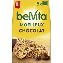LU LU Belvita - Biscuits moelleux Petit Déjeuner chocolat la boite de 5 - 250 g