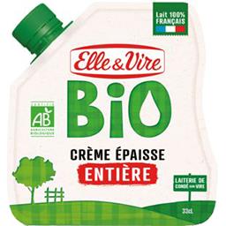 Elle & Vire Elle & Vire Crème entière épaisse Bio le paquet souple de 324g