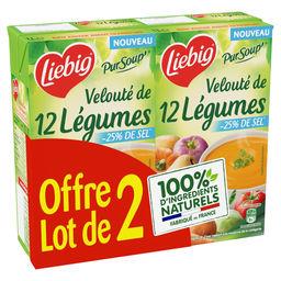 Liebig Liebig PurSoup' Velouté de 12 légumes les 2 briques de 1l -2l