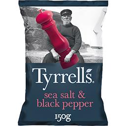 Tyrrell's Tyrrell's Chips au sel de mer et poivre noir le sachet de 150 g