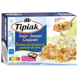 Tipiak Tipiak Saint-Jacques gratinées, fondue poireaux et pommes de terre la barquette de 310g