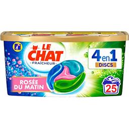 Le Chat Le Chat Fraîcheur - Discs de lessive liquide 4 en 1 Rosée du Matin les 25 doses de 25 g