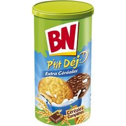 BN BN Biscuits extra céréales P'tit Dej nappés chocolat au lait le paquet de 11 - 200 g