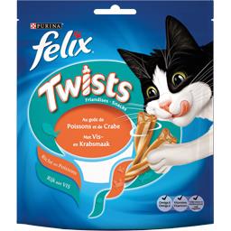 Friandises Twists Au Gout De Poissons Et Crabe Pour Chat Felix Intermarche