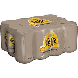 Leffe Leffe Bière blonde 6,6° Le pack de 12 canettes de 33cl - 3,96l