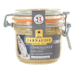 Jean Larnaudie L'Emblématique - Foie gras de canard entier de France au sel de Guérande le bocal de 160g