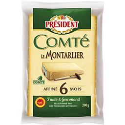 Président Comté Le Montarlier affiné 6 mois le fromage de 200g