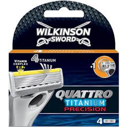 Wilkinson Wilkinson Sword Quattro - Lames de rasoir Titanium Precision la boite de 4